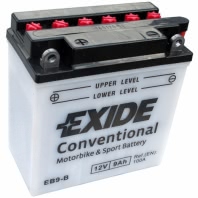 Аккумулятор EXIDE EB9-B 12В 9Ач 100CCA 135x75x139 мм Прямая (+-)