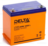 Аккумулятор Delta DTM 1255 L 12В 55Ач 239x132x210 мм Прямая (+-)