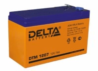 Аккумулятор Delta DTM 1207 12В 7,2Ач 151x65x100 мм Прямая (+-)