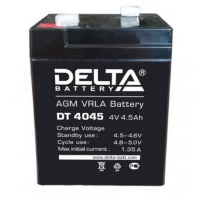 Аккумулятор Delta DT 4045 4В 4,5Ач 70x47x105 мм Прямая (+-)