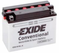 Аккумулятор EXIDE E50-N18L-A 12В 20Ач 260CCA 205x90x162 мм Обратная (-+)