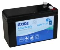 Аккумулятор EXIDE AGM12-7F 12В 7Ач 85CCA 150x65x100 мм Боковые