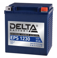 Аккумулятор Delta EPS 1230 12В 30Ач 400CCA 166x130x175 мм Обратная (-+)