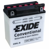 Аккумулятор EXIDE EB9L-B 12В 9Ач 100CCA 135x75x139 мм Обратная (-+)