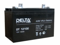 Аккумулятор Delta DT 12100 12В 100Ач 329x172x241 мм Прямая (+-) Аккумулятор Delta DT 12100 12В 100Ач 329x172x241 мм Прямая (+-)