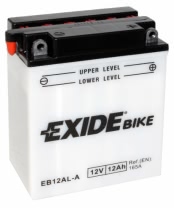 Аккумулятор EXIDE EB12AL-A 12В 12Ач 165CCA 134x80x160 мм Обратная (-+)