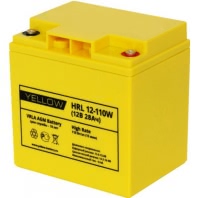 Аккумулятор Yellow HRL 12-110W YL 12В 28Ач 165x125x182 мм Обратная (-+)