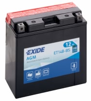 Аккумулятор EXIDE ET14B-BS 12В 12Ач 190CCA 150x70x145 мм Прямая (+-)