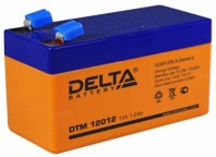 Аккумулятор Delta DTM 12012 12В 1,2Ач 97x43x58 мм Обратная (-+)