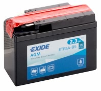 Аккумулятор EXIDE ETR4A-BS 12В 2,3Ач 35CCA 113x48x85 мм Боковые