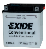 Аккумулятор EXIDE EB30L-B 12В 30Ач 300CCA 165x130x176 мм Обратная (-+)