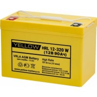 Аккумулятор Yellow HRL 12-320W YL 12В 90Ач 307x169x208 мм Прямая (+-) Аккумулятор Yellow HRL 12-320W YL 12В 90Ач 307x169x208 мм Прямая (+-)
