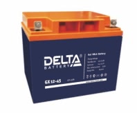 Аккумулятор Delta GX 12-45 12В 45Ач 197x165x170 мм Обратная (-+) Аккумулятор Delta GX 12-45 12В 45Ач 197x165x170 мм Обратная (-+)