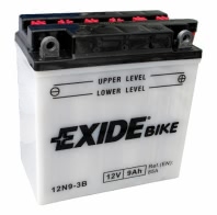 Аккумулятор EXIDE 12N9-3B 12В 9Ач 85CCA 135x75x139 мм Обратная (-+)