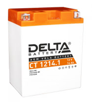 Аккумулятор Delta CT 1214.1 12В 14Ач 165CCA 132x89x164 мм Прямая (+-)
