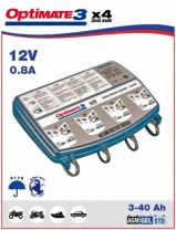 Зарядное устройство OptiMate 3 QUAD BANK (4x0,8A, 12V), TM454 