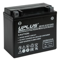 Аккумулятор UPLUS LEOCH EB14C-3 (CT 1214 YTX14-BS) 12В 12Ач 200CCA 150x87x145 мм Обратная (-+)