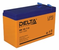Аккумулятор Delta HR 12-7.2 12В 7,2Ач 151x65x100 мм Прямая (+-)