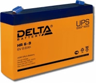 Аккумулятор Delta HR 6-9 6В 9Ач 151x34x100 мм Прямая (+-) Аккумулятор Delta HR 6-9 6В 9Ач 151x34x100 мм Прямая (+-)