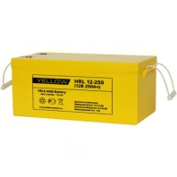Аккумулятор Yellow HRL 12-250 YL 12В 250Ач 521x269x223 мм Обратная (-+)