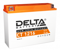 Аккумулятор Delta СТ 1216 12В 16Ач 200CCA 205x70x162 мм Обратная (-+)