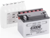 Аккумулятор EXIDE EB4L-A 12В 4Ач 50CCA 120x70x92 мм Обратная (-+)