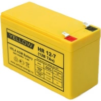 Аккумулятор Yellow HR 12-7 YL 12В 7Ач 151x65x100 мм Прямая (+-) Аккумулятор Yellow HR 12-7 YL 12В 7Ач 151x65x100 мм Прямая (+-)