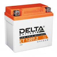 Аккумулятор Delta CT 1207.2 12В 7Ач 130CCA 114x70x108 мм Обратная (-+)