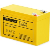 Аккумулятор Yellow VL 12-9 YL 12В 9Ач 151x65x94 мм Прямая (+-)