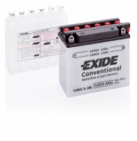 Аккумулятор EXIDE 12N5,5-3B 12В 5,5Ач 45CCA 135x60x130 мм Обратная (-+)