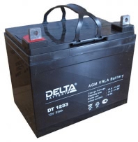 Аккумулятор Delta DT 1233 12В 33Ач 197x131x180 мм Прямая (+-)