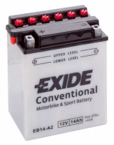 Аккумулятор EXIDE EB14-A2 12В 14Ач 145CCA 134x89x166 мм Прямая (+-)