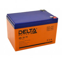 Аккумулятор Delta GEL 12-15 12В 15Ач 151x98x96 мм Прямая (+-)