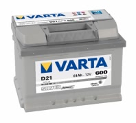 Аккумулятор VARTA Silver Dynamic D21 561400060 12В 61Ач 600CCA 242x175x175 мм Обратная (-+)