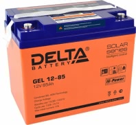 Аккумулятор Delta GEL 12-85 12В 85Ач 260x168x219 мм Прямая (+-)